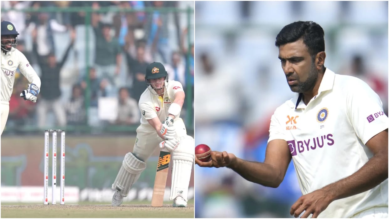 IND vs AUS Ashwin completed 100 wickets against Australia dismissed Steve Smith twice in his career on duck