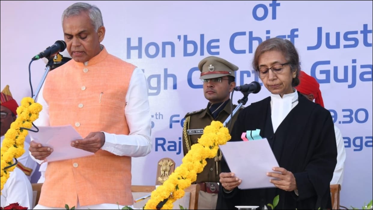 Justice Sonia Gokani took charge as Chief Justice of Gujarat High Court