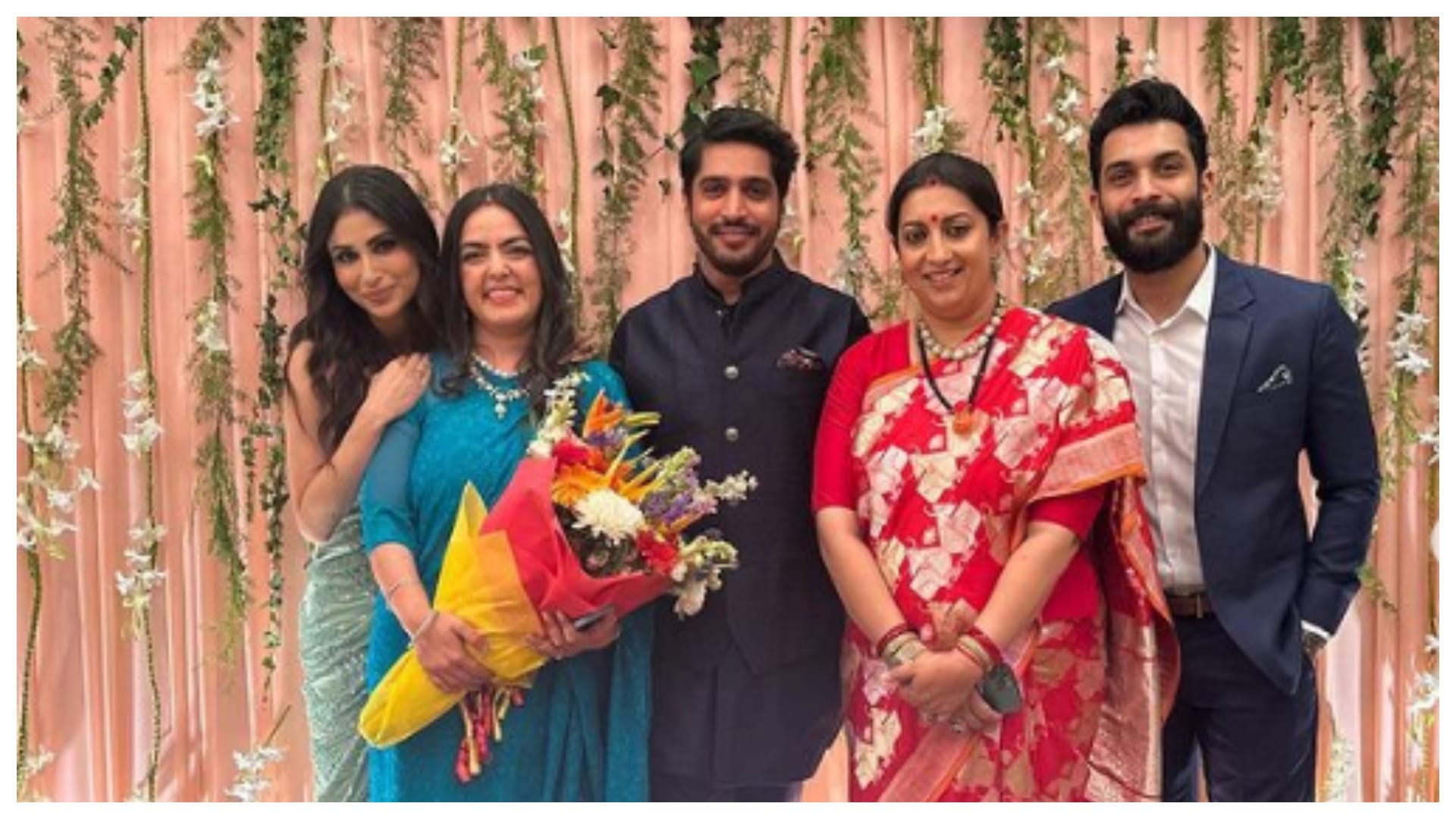 Mouni Roy shares photo from Smriti Irani daughter Shanelle Irani and son in law Arjun Bhalla Wedding Reception
