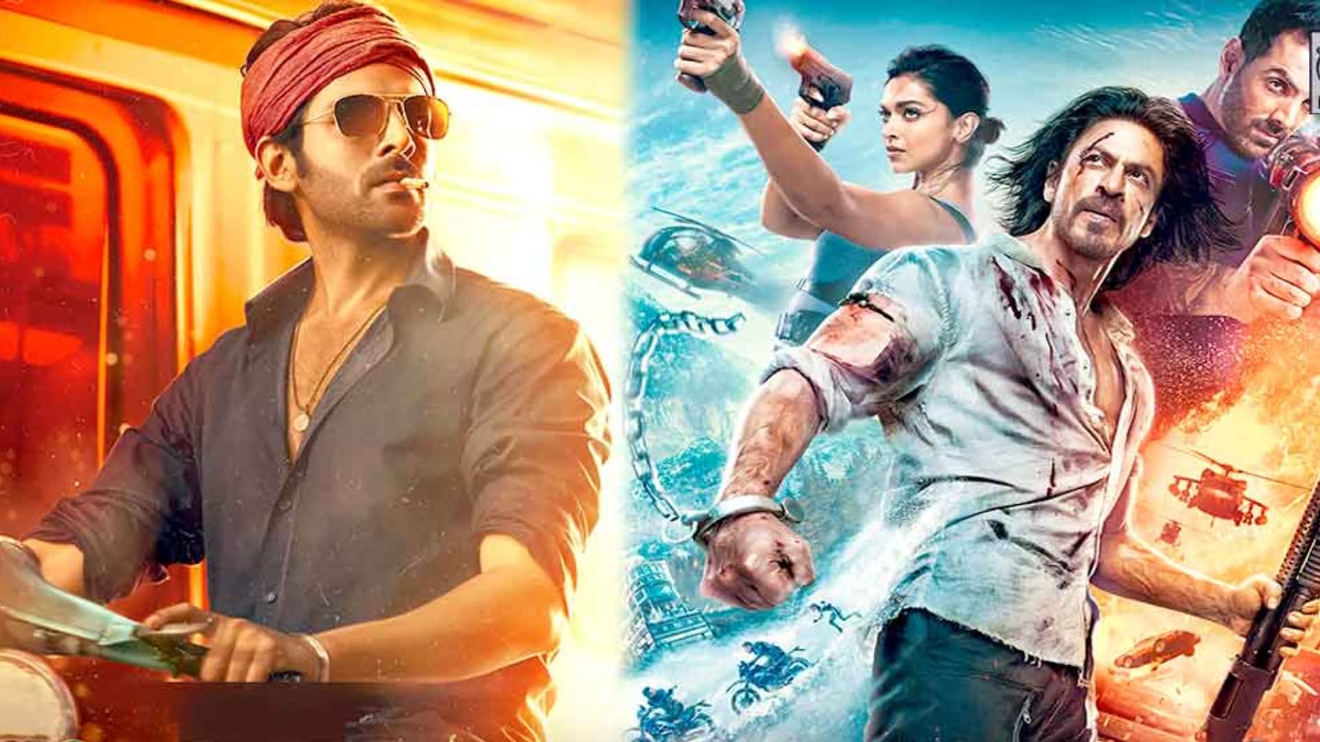 Saturday Box Office Report: srk Pathaan Kartik Aaryan Shehzada Ant Man and the wasp Quantumania Varisu earning