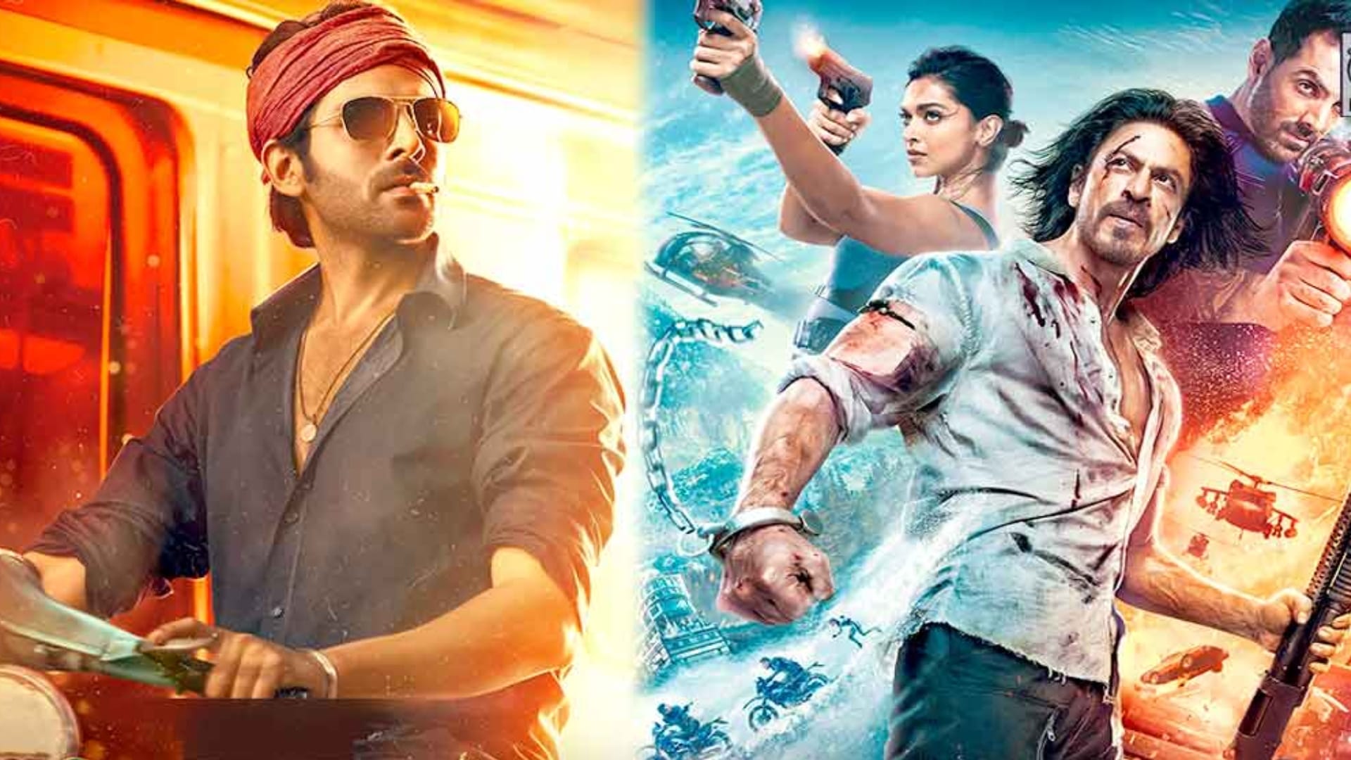 Saturday Box Office Report: srk Pathaan Kartik Aaryan Shehzada Ant Man and the wasp Quantumania Varisu earning