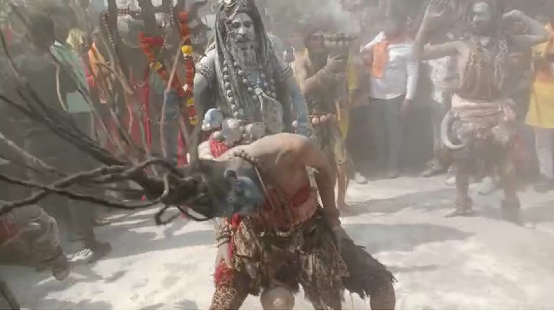 baba mahakal' procession taken out on occasion of mahashivratri in rajnandgaon