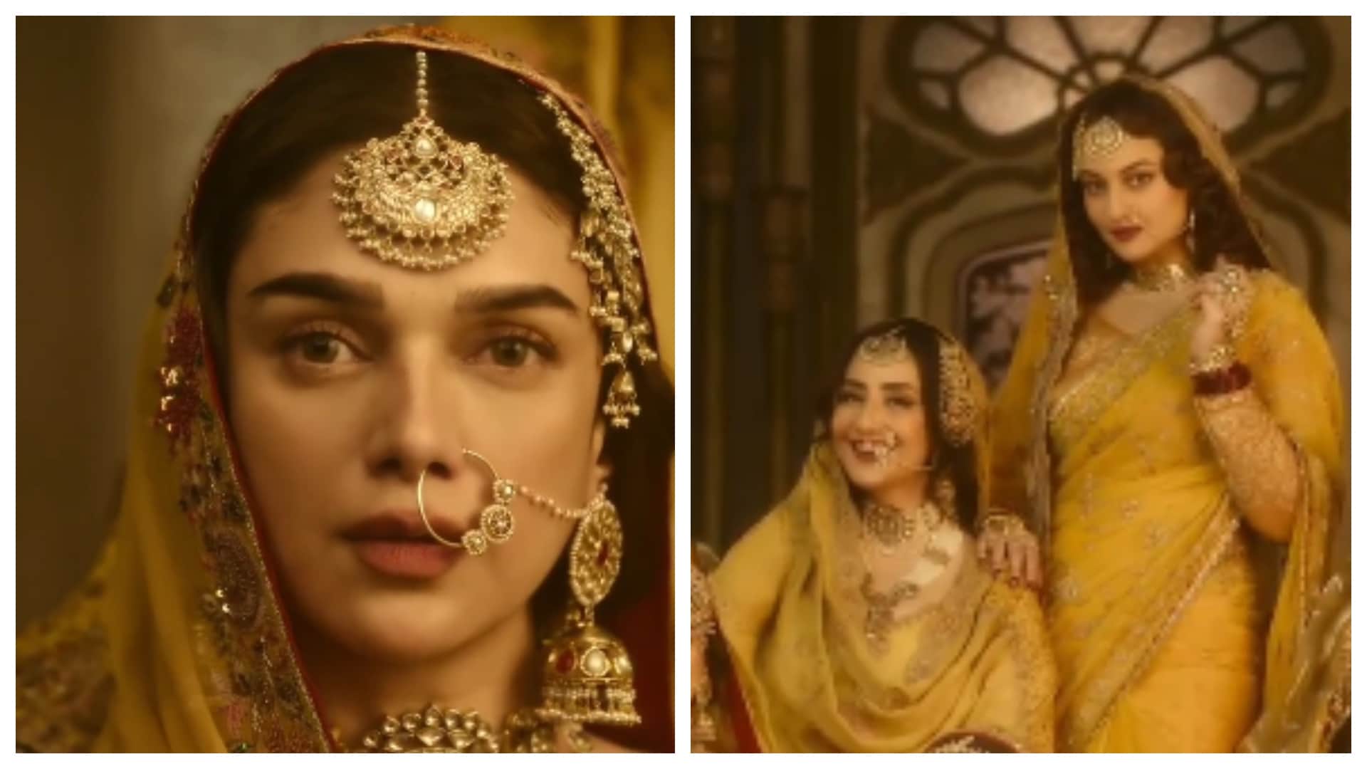 Heeramandi First Look: Sonakshi Sinha Manisha Koirala Aditi Rao Hydari first glimpse from Bhansali film