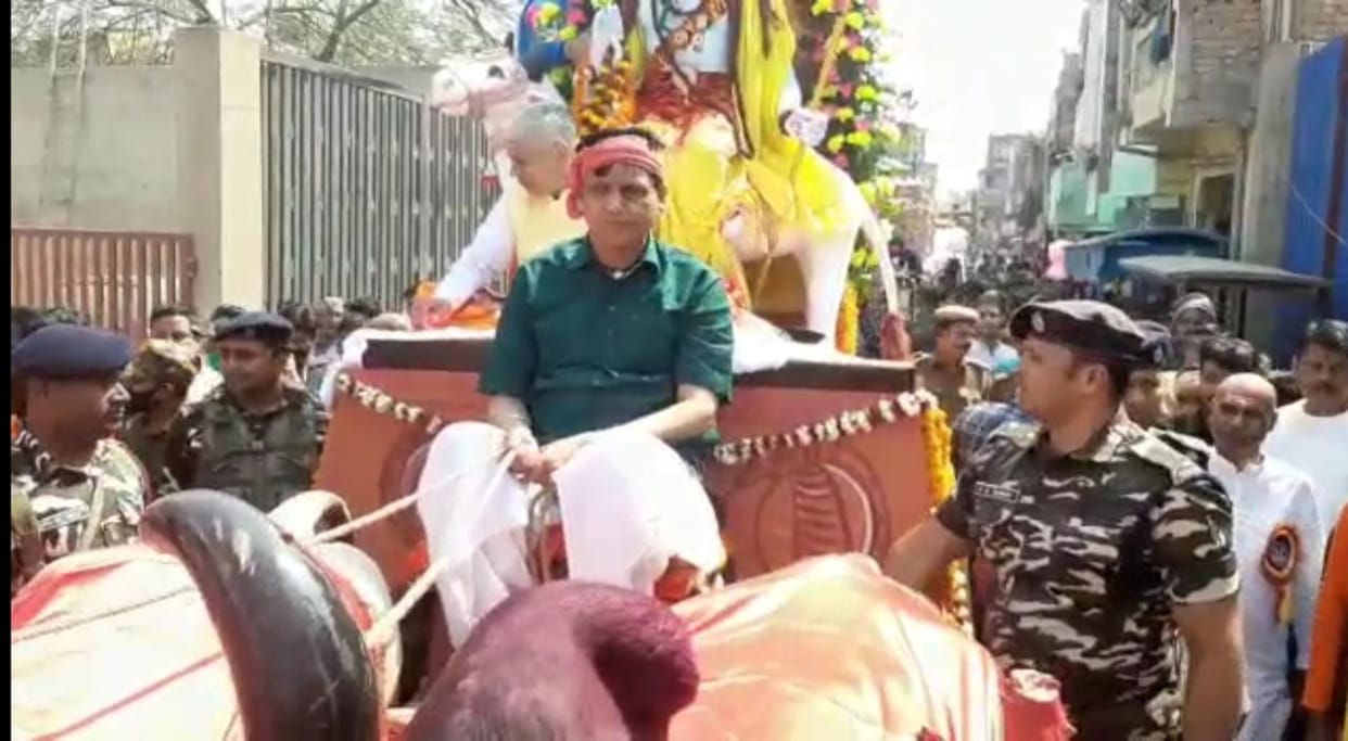 Mahashiv Ratri 2023: The country's Minister of State for Home became the cartman, Mahadev's procession car in