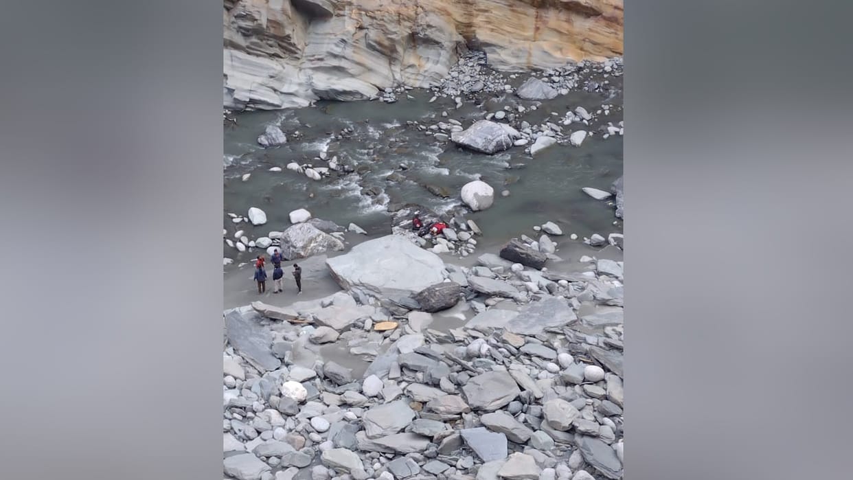 Two Killed After Bike Falls into Ravi River in chamba Himachal Pradesh