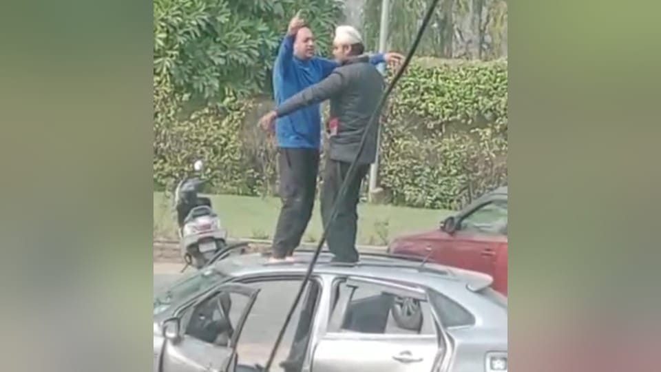 Video of Hoshiarpur MC Anmol Jain dancing on top of car went viral