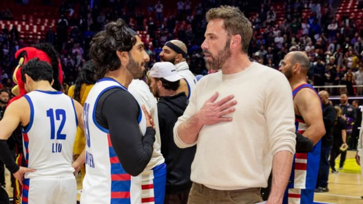 NBA Celebrity Game BOLLYWOOD ACTOR Ranveer Singh tries his hand at basketball meets Batman star Ben Affleck