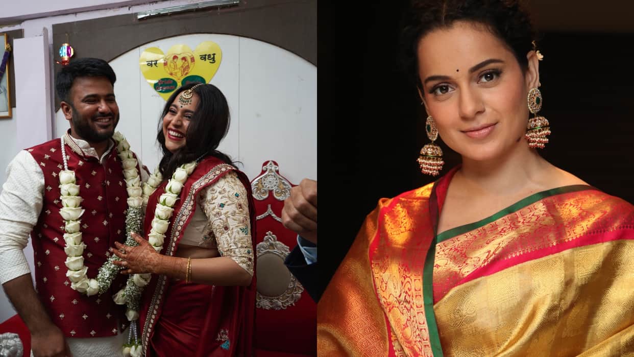 swara bhaskar wedding with fahad ahmad Actress Reply To kangana ranaut congratulations tweet said thank you