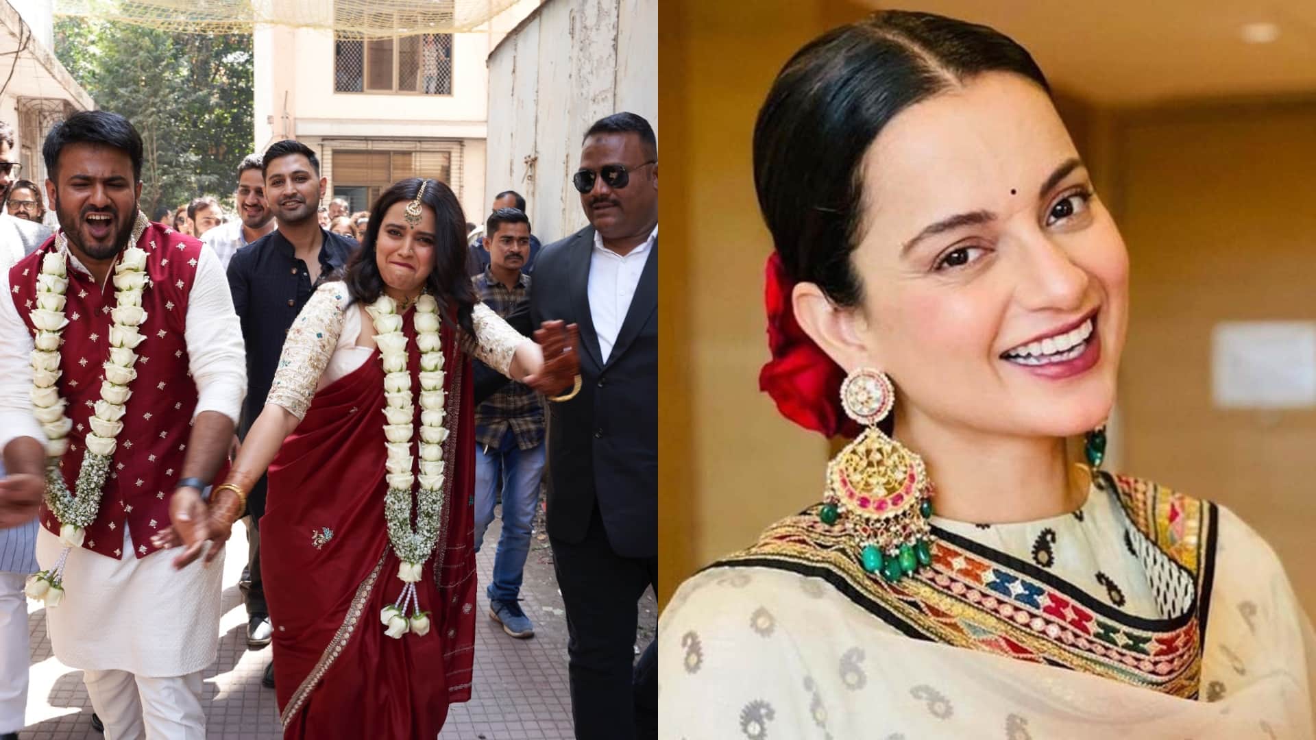 swara bhaskar wedding with fahad ahmad Actress Reply To kangana ranaut congratulations tweet said thank you