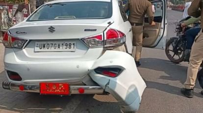 Haridwar: स्कूटी सवार ने एसएसपी की गाड़ी को मारी टक्कर, बड़ा हादसा होने से टला, मची अफरा-तफरी