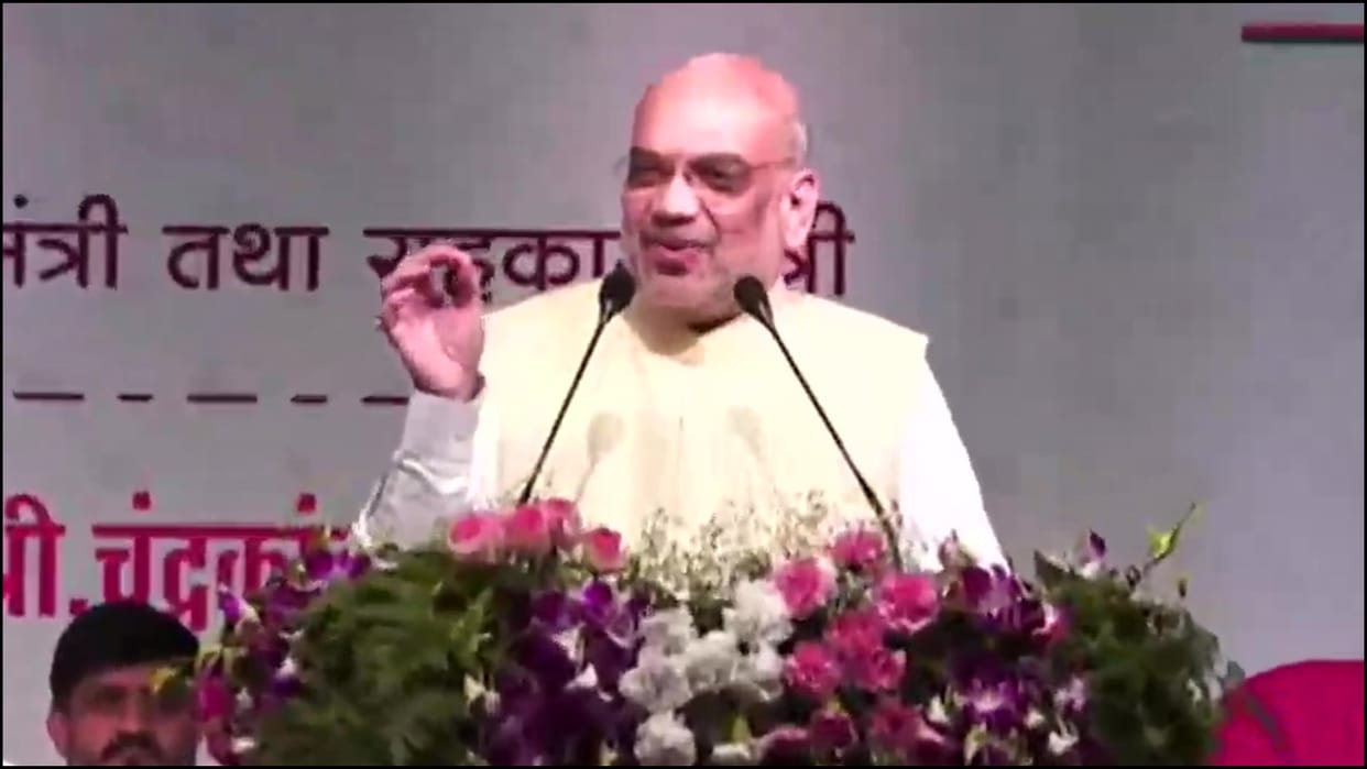 Shiv Sena symbol row Amit Shah hails EC decision attacks Uddhav Thackeray Maharashtra News Updates