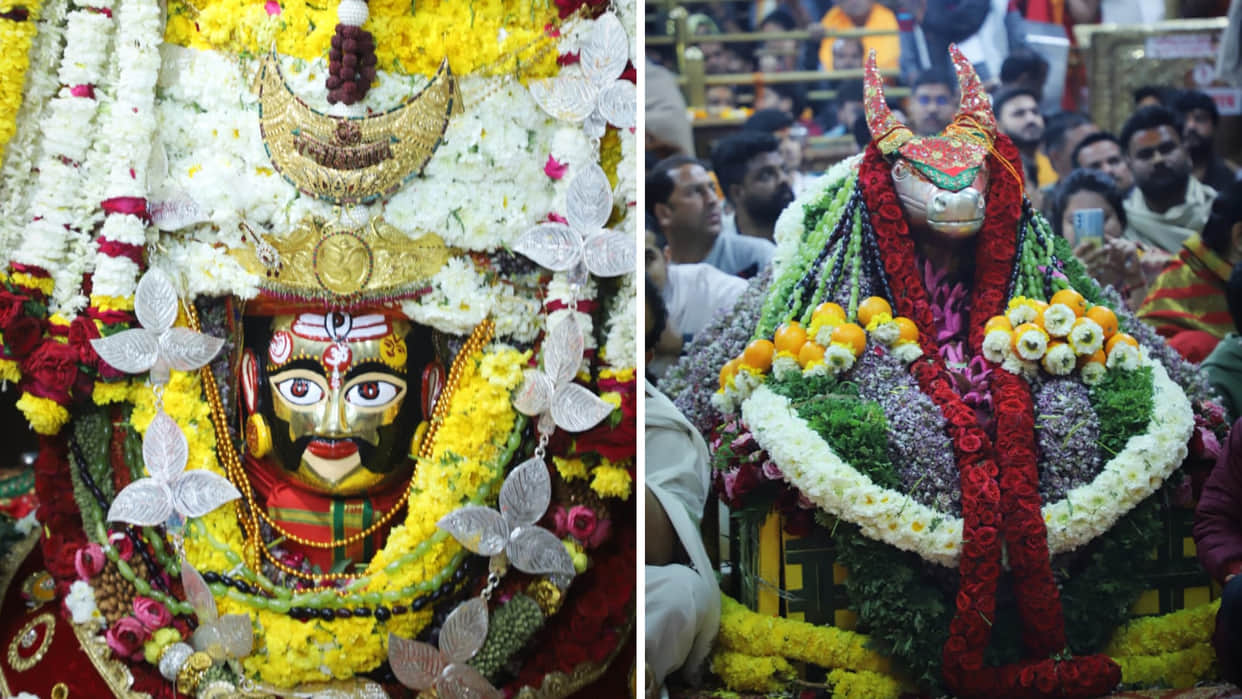 Mahakaleshwar: Devotees were overwhelmed by seeing the Sehra of Baba Mahakal