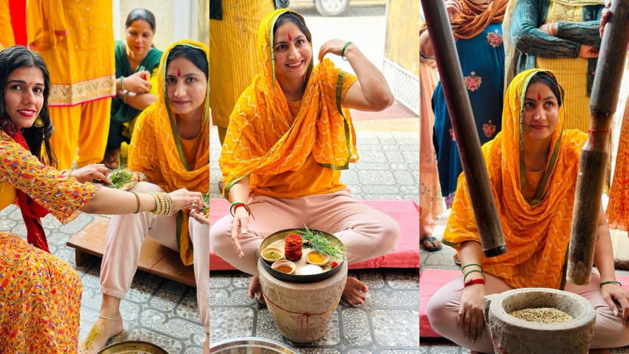 International boxer Pooja Bohra wedding rituals begin