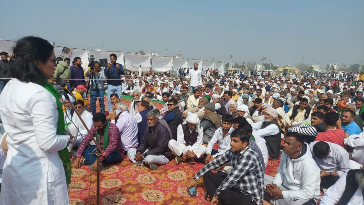 Big decision taken in Khap Mahapanchayat, Minister Sandeep Singh entry into Kaithal will be opposed