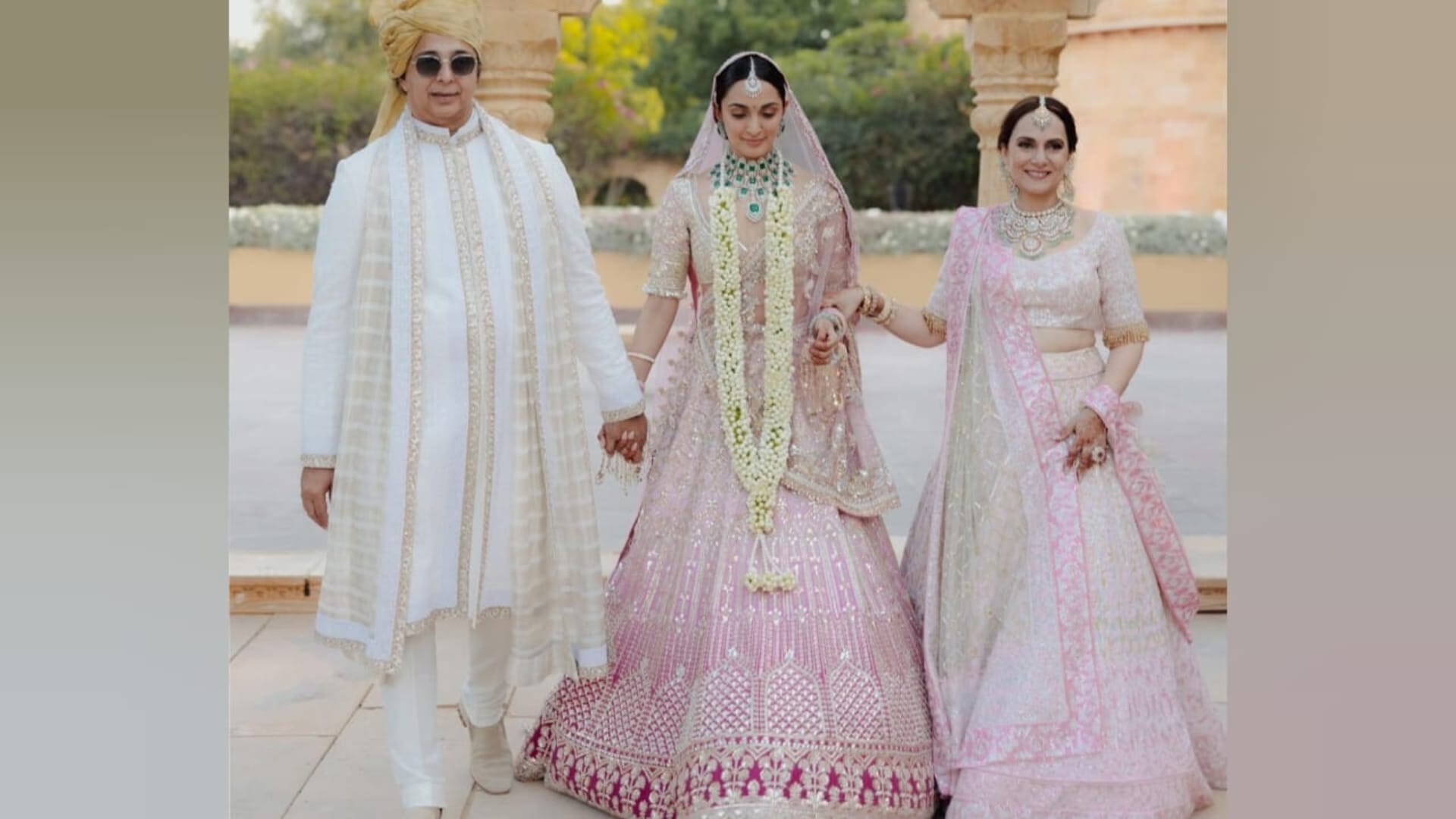 Fashion traditional look of kiara advani mother Genevieve Advani in wedding of kiara and Sidharth
