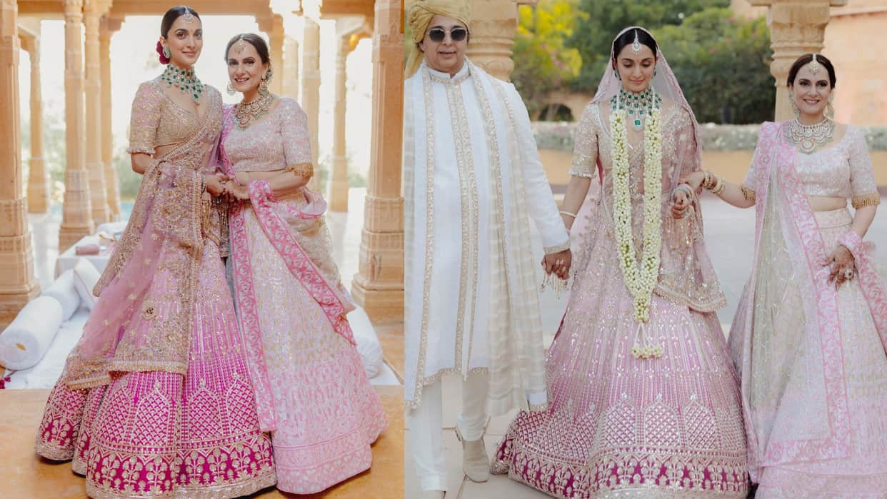 Fashion traditional look of kiara advani mother Genevieve Advani in wedding of kiara and Sidharth