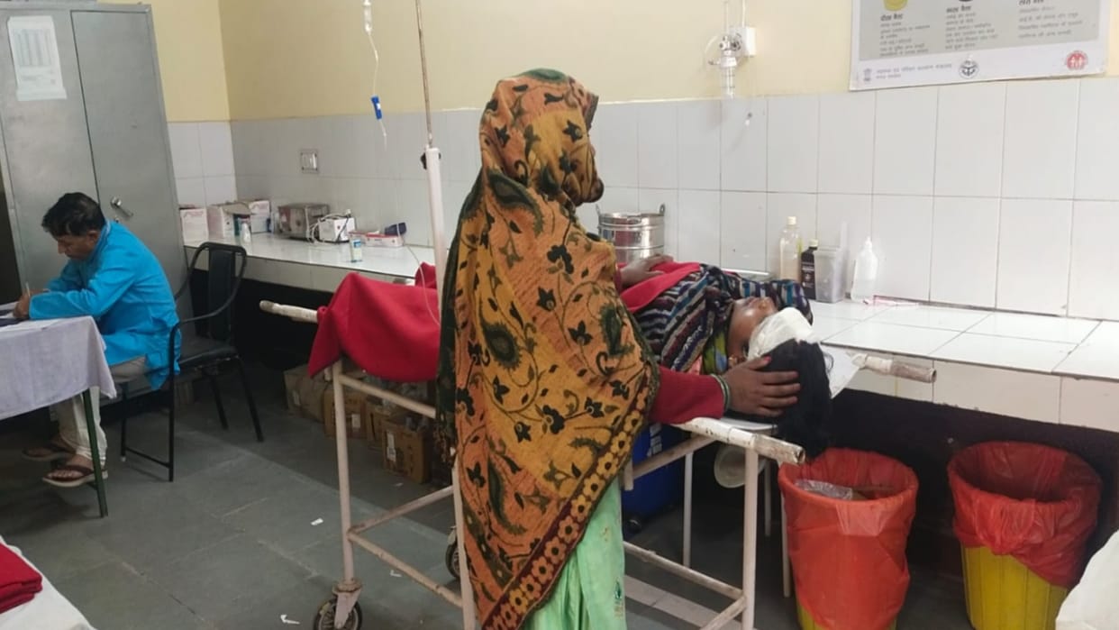 UP News : A man has died and woman injured in road accident in Shamli district
