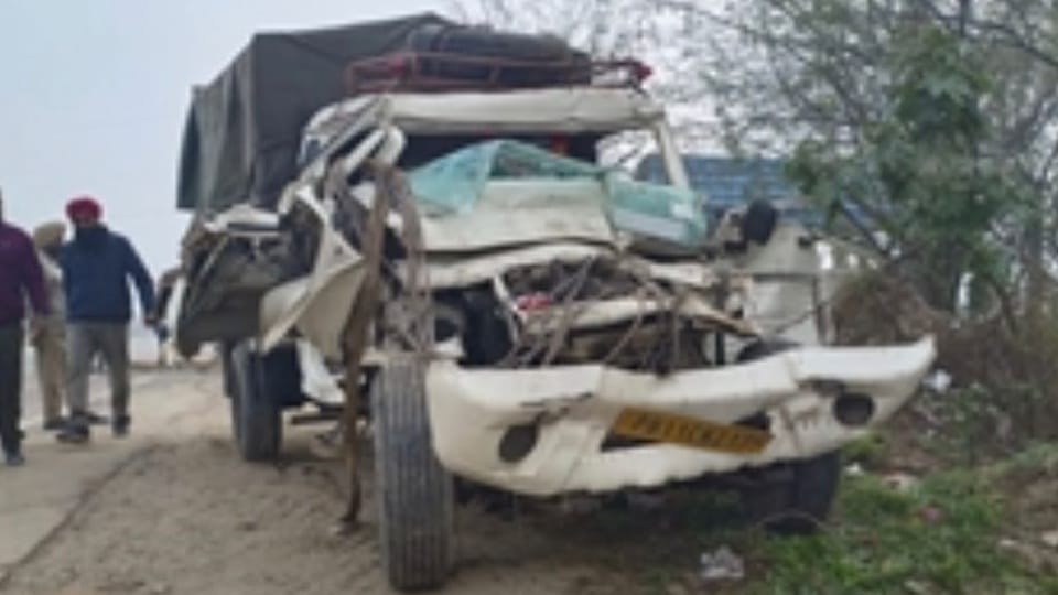Bus Collided with Pickup in Sangrur, Four Died