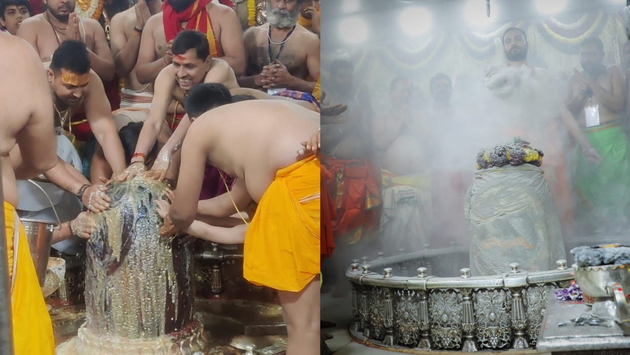 Baba Mahakal put ashes, devotees visited Bhasmarti once a year
