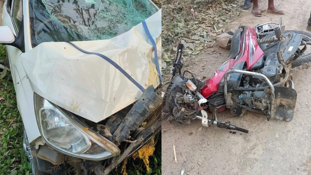 three died in an accident on maholi hargaon marg in Sitapur.
