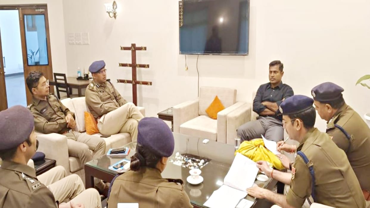 ADG Dinesh MN held a meeting with police officers