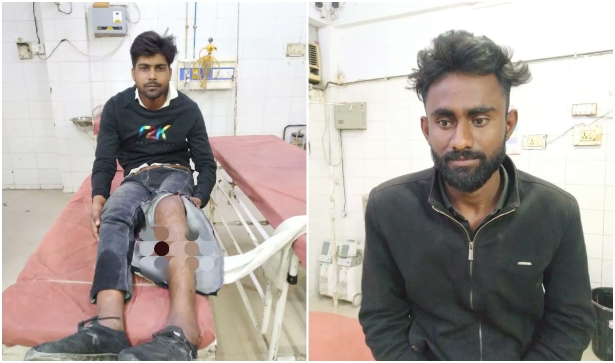 Two vicious robbers arrested in jaunpur police encounter both bullet shot in leg