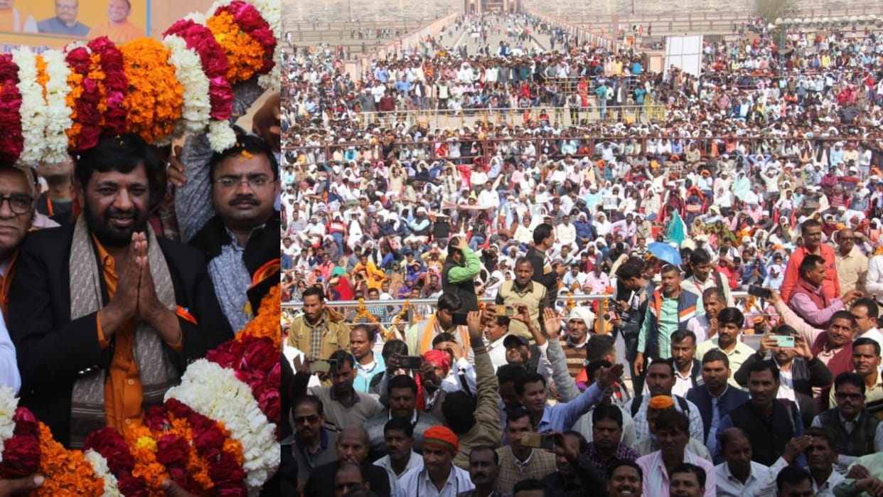 Shikshamitra Mahasammelan in Lucknow today.