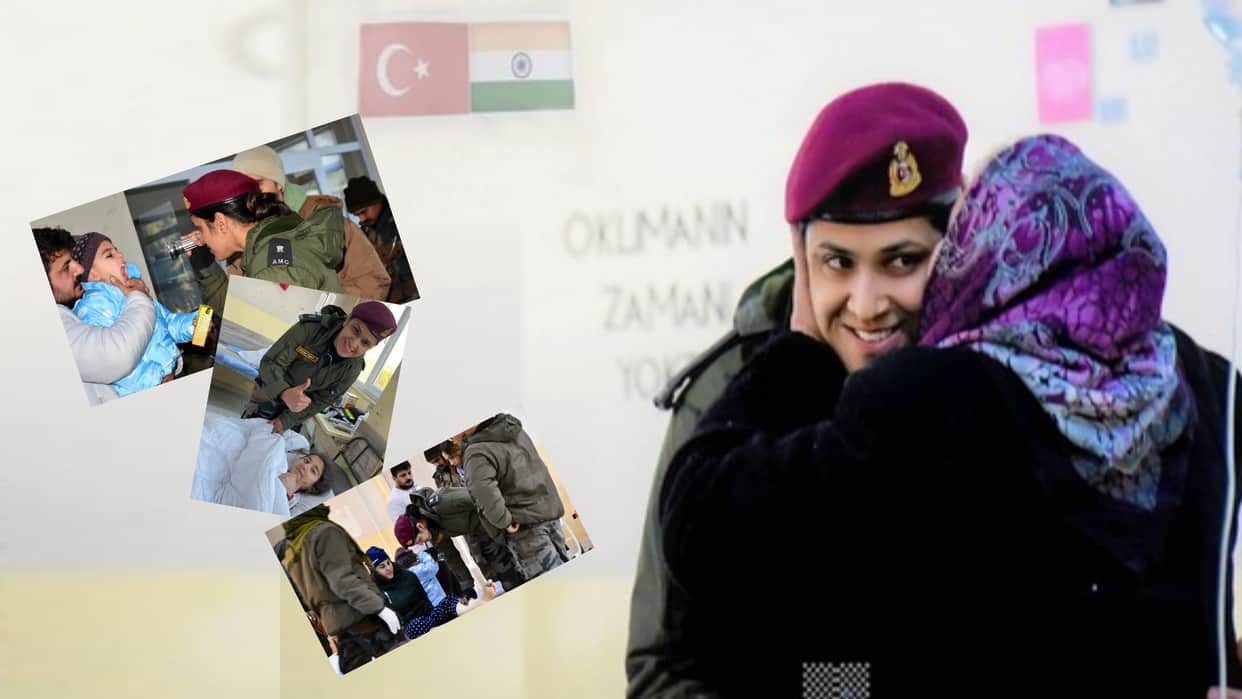 Turkey Earthquake operation dost Major Beena Tiwari, hugging Turkish woman in viral photos recounts experience