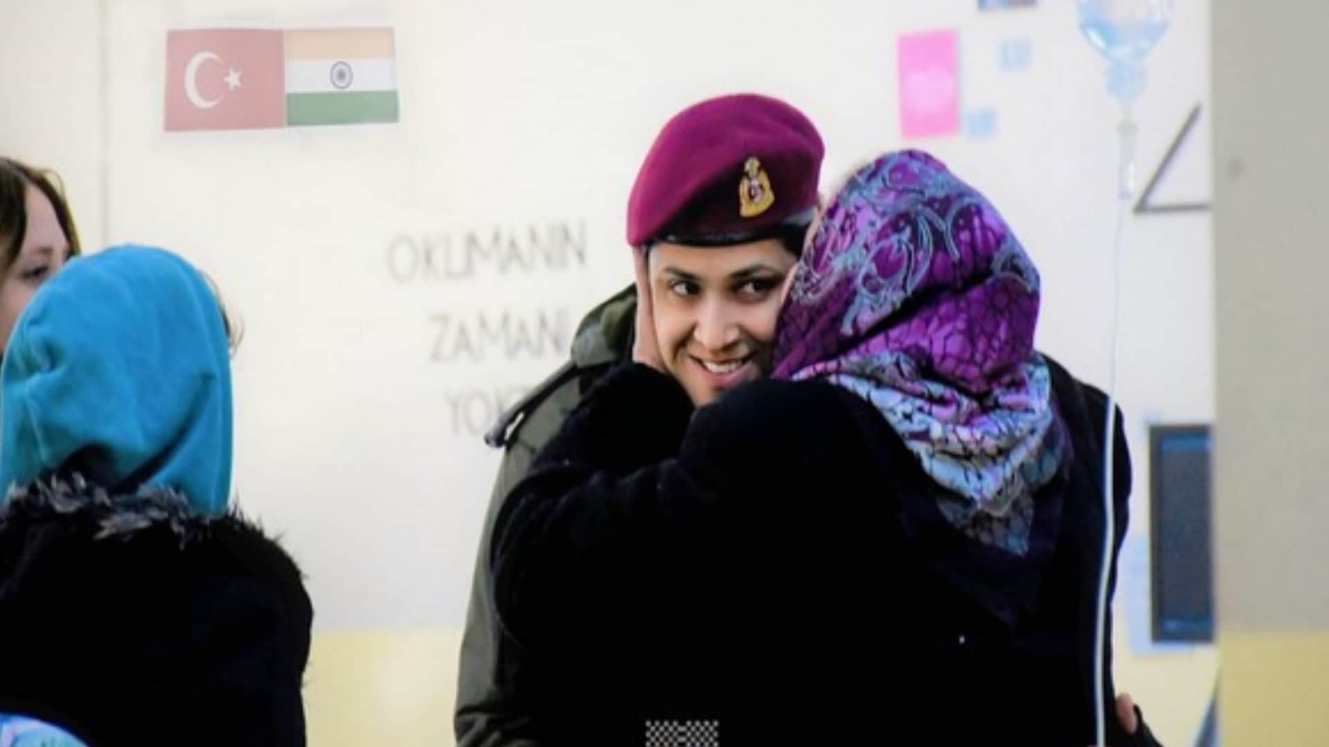 Turkey Earthquake operation dost Major Beena Tiwari, hugging Turkish woman in viral photos recounts experience