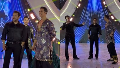 Salman Khan Akshay Kumar Dance Performance In Delhi Wedding Users Trolled Both Actor Of Selfiee And Tiger 3