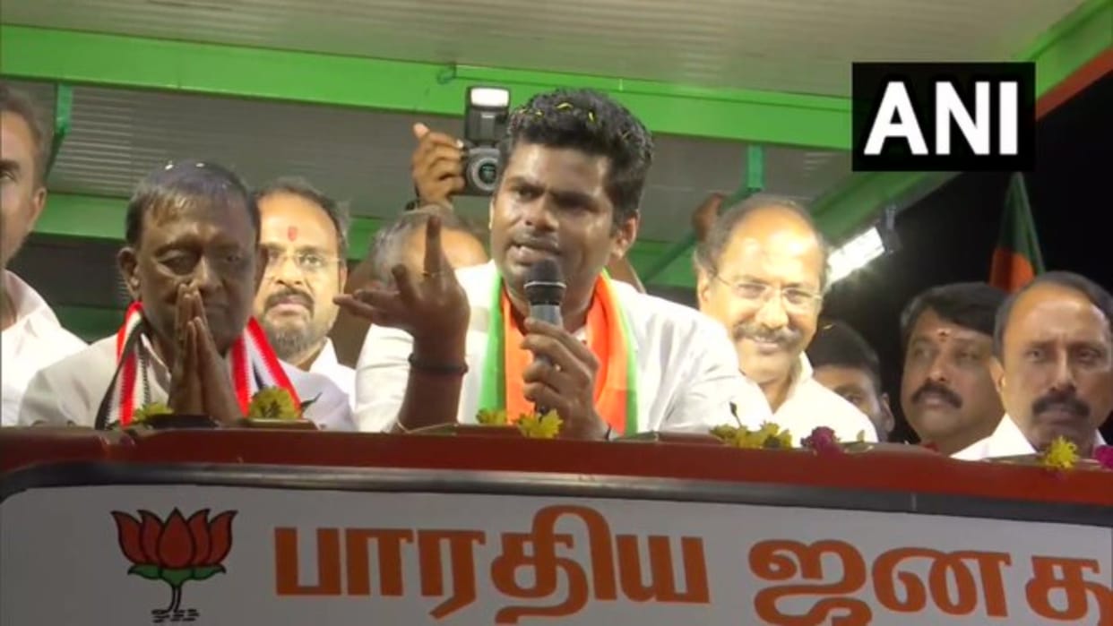 Annamalai and DMK Minister Udhayanidhi Stalin accuse each other during campaigning for Erode bye-election