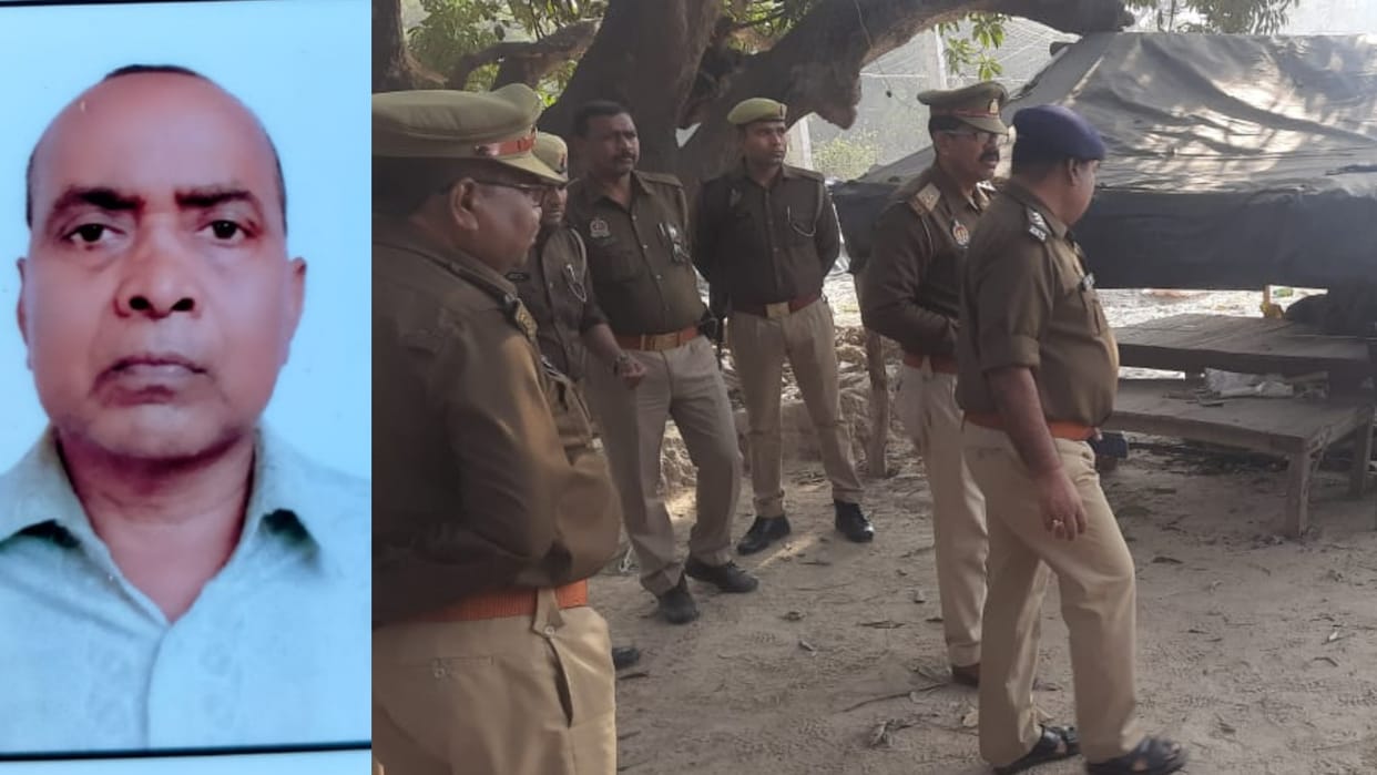 A businessman murdered in Baddupur tahan kshetra in barabanki.