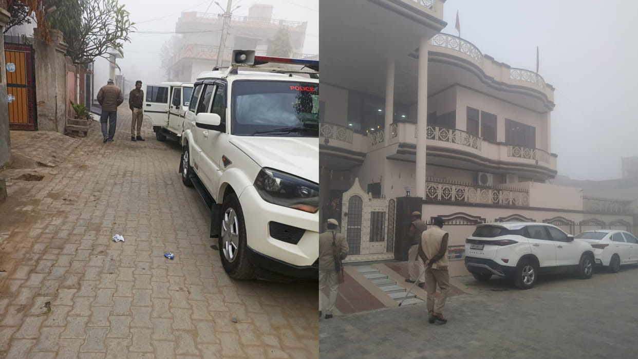 Five NIA teams raided five places in Sirsa of Haryana