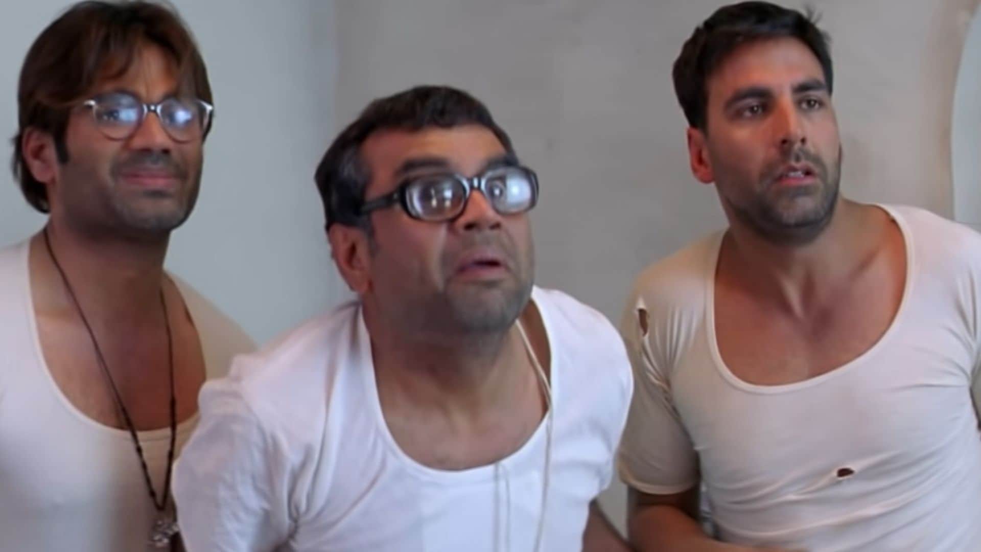 Hera Pheri 3 shooting starts Akshay Kumar Paresh Rawal Suniel Shetty Kartik Aaryan is out after Shehzada flop