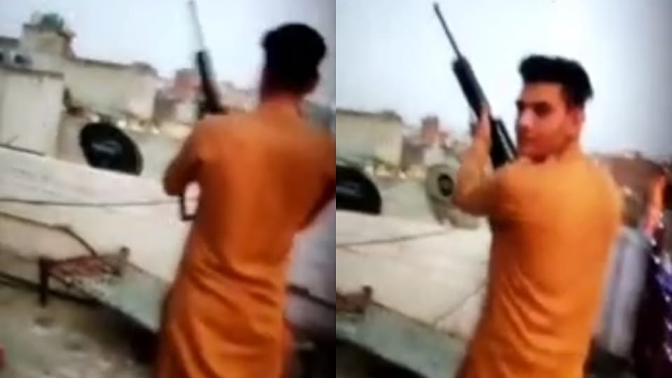 Video of firing went viral on social media Khoda police arrested one and searched for another
