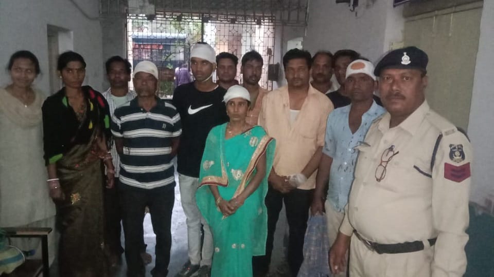 loving couple got married then there was a fight between the families of both