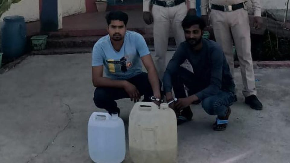 Two accused of selling illegal liquor arrested