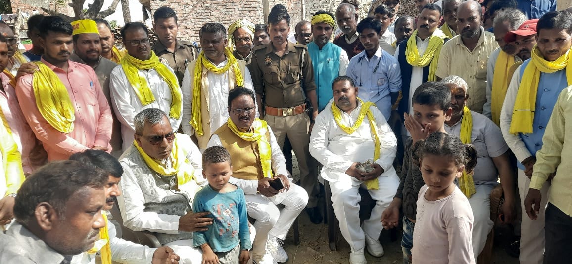 Subhashpa's national president OP Rajbhar reached the entire Nanda village, made this promise to the relatives