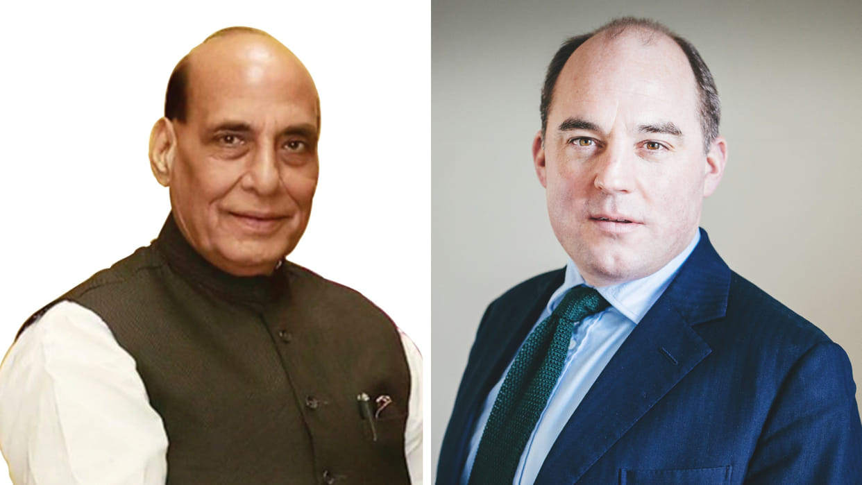 Rajnath speaks to British counterpart Ben Wallace talks focus on future growth of defence ties