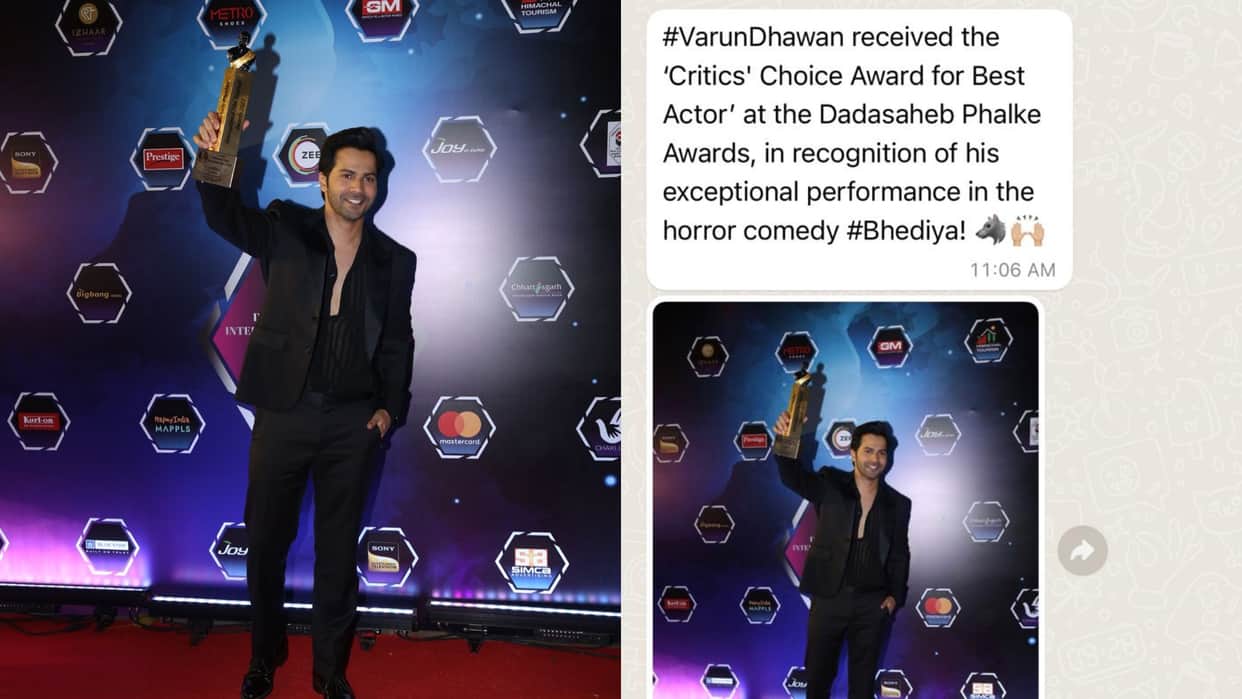 Dada Saheb Phalke International Film Festival Awards 2023 announced varun Dhawan makes it like national award