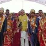आशीर्वाद देने पहुंचे पूर्व सीएम रमन सिंह