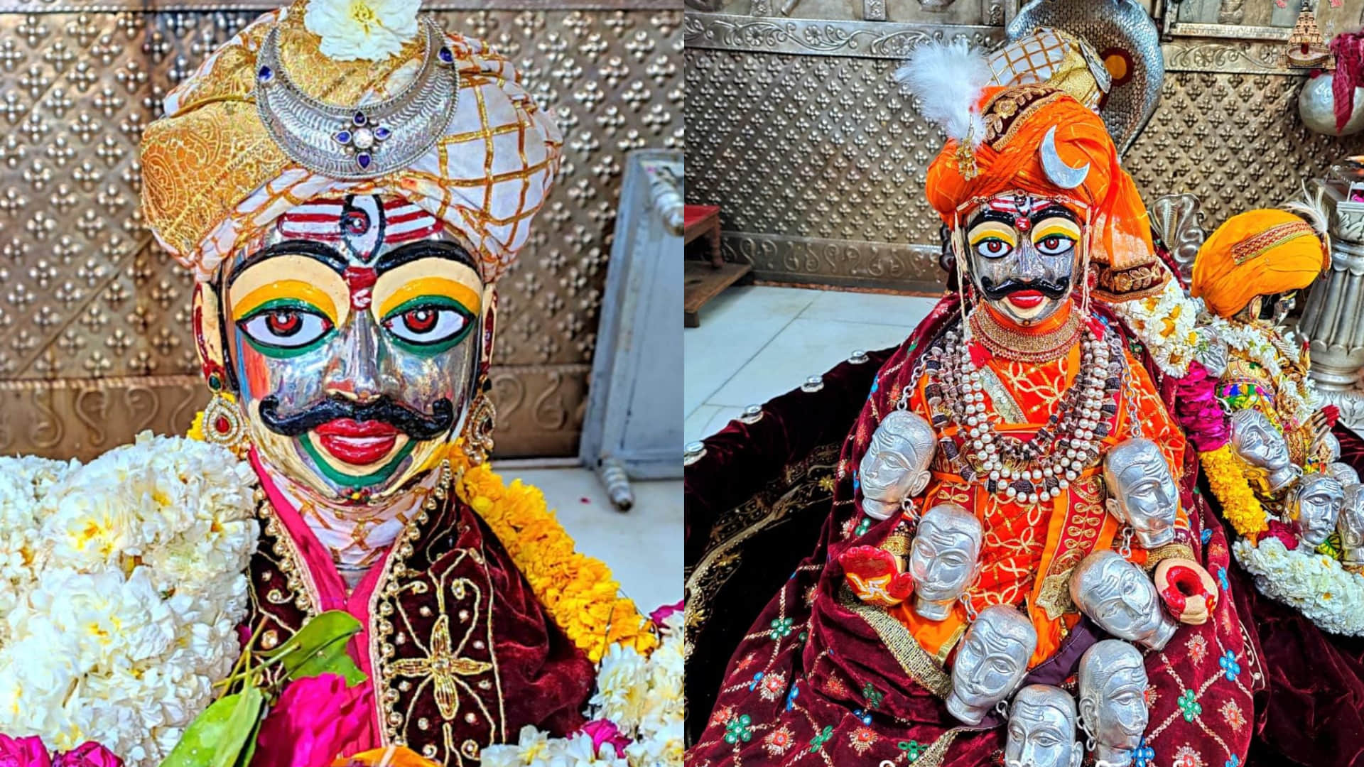 Mahakaleshwar Jyotirlinga Photos: Lord Mahakal Seen in Panchmukharvind Shringar Happens Once in a Year