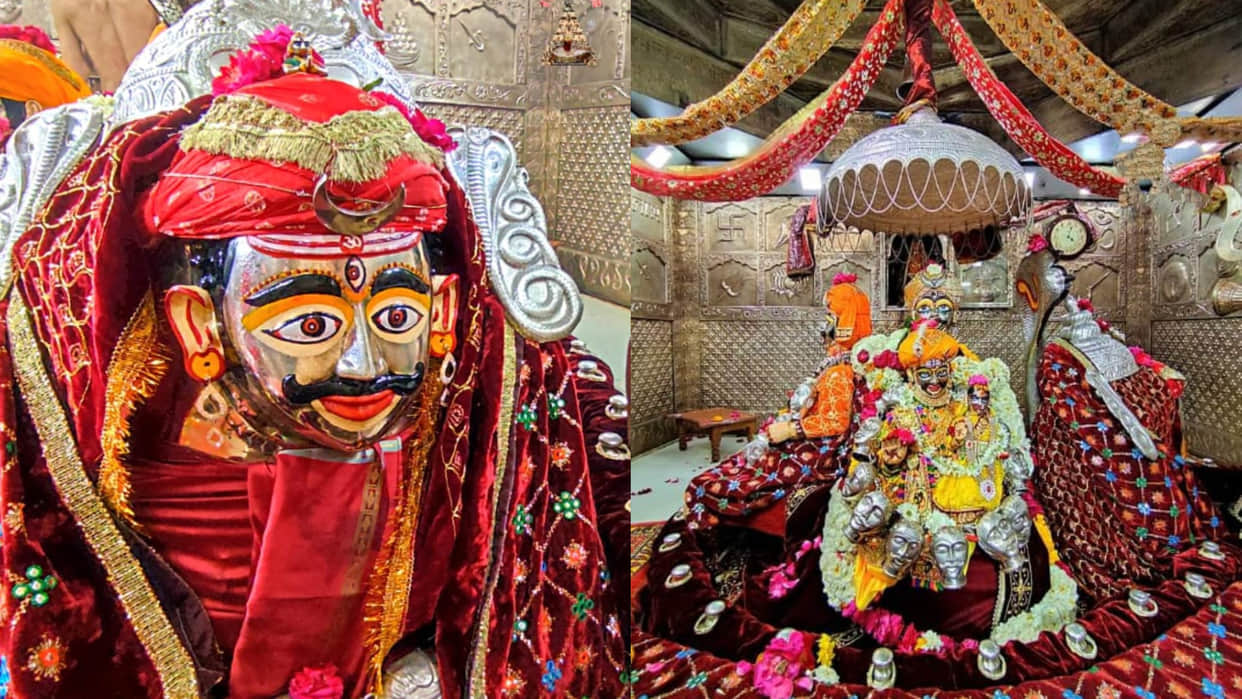Mahakaleshwar Jyotirlinga Photos: Lord Mahakal Seen in Panchmukharvind Shringar Happens Once in a Year