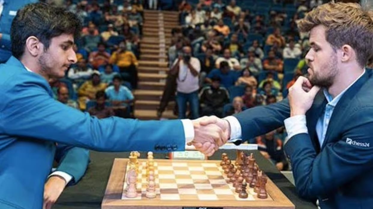 Chess: Indian Grandmaster Vidit Gujrathi defeats five-time world champion Magnus Carlsen in Pro Chess League