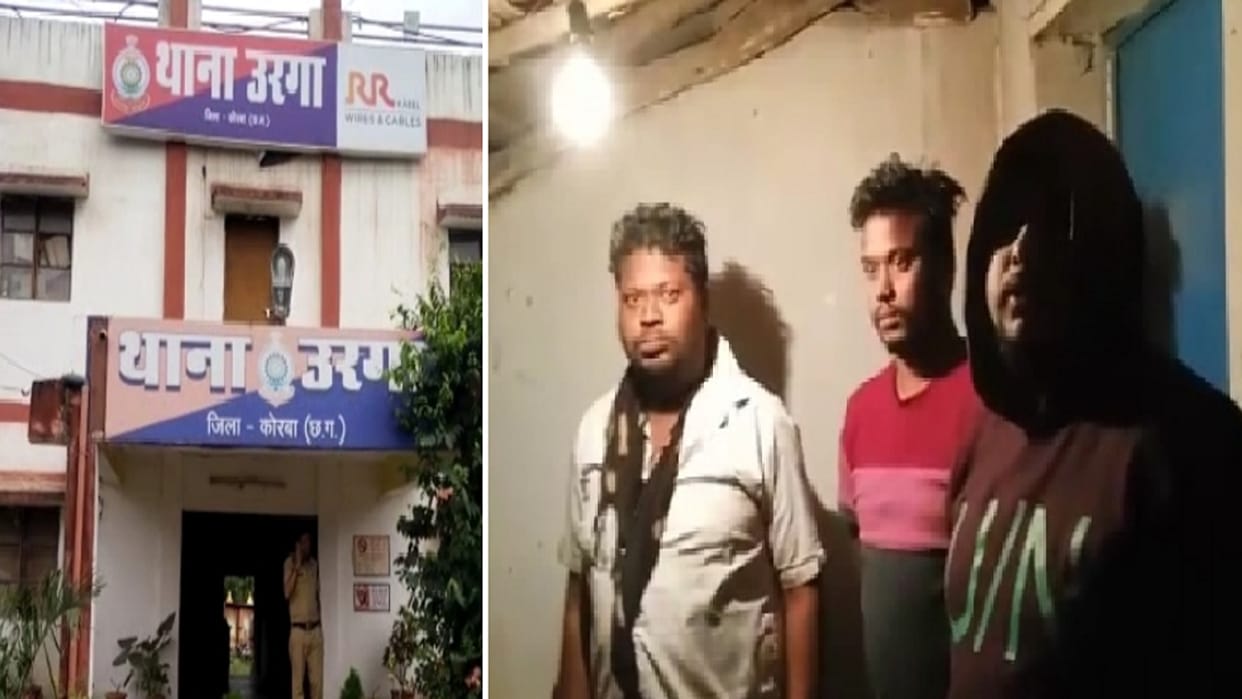 five thief caught and beat up by villagers during steal theft in lanco power plant