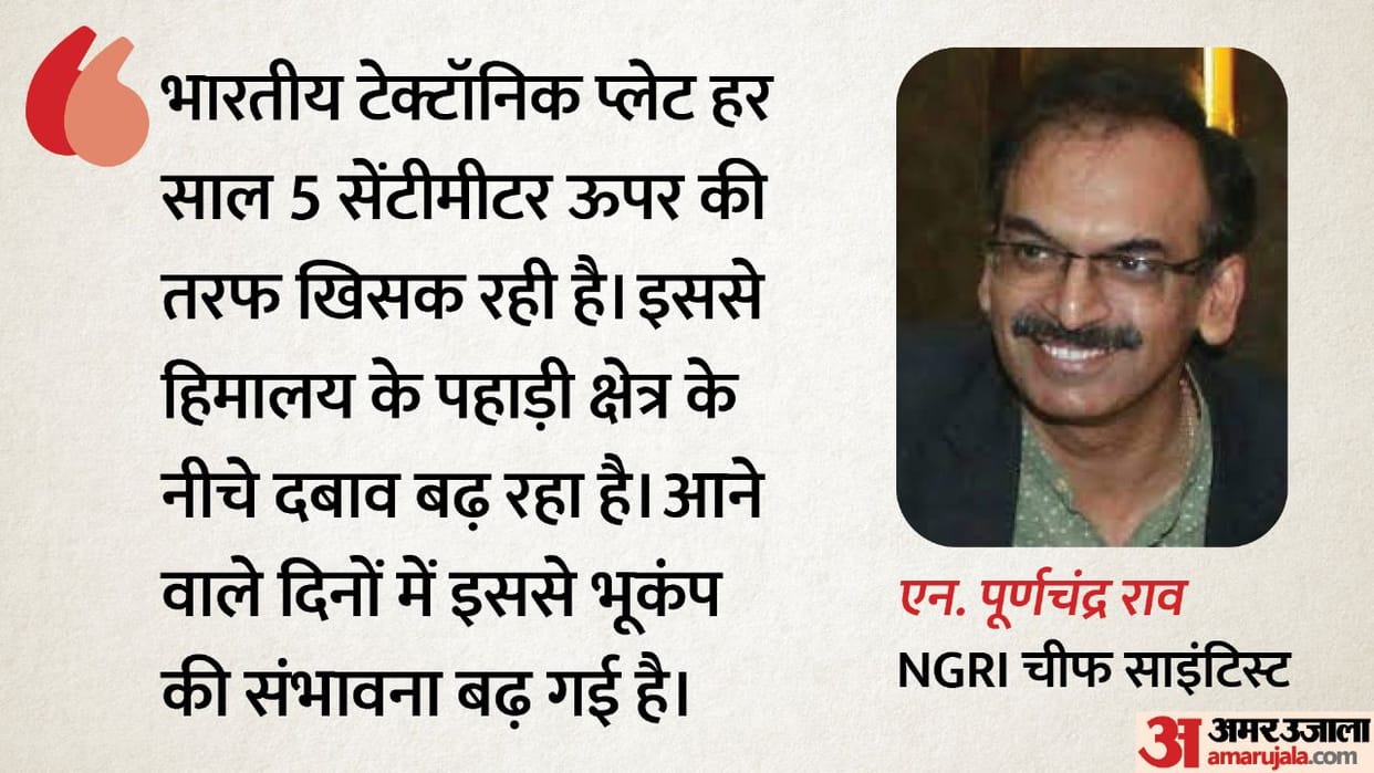 Massive earthquake can hit himayan region himachal uttarakhand nepal claim ngri chief scientist