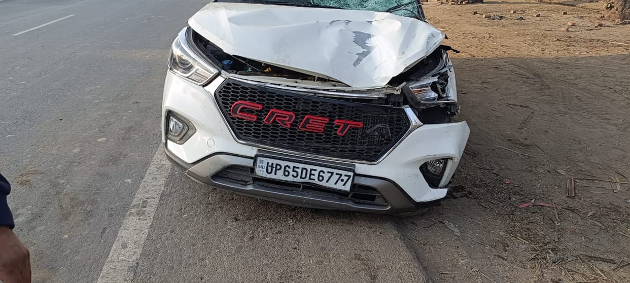 One died and more than six injured in an Accident in Meerut today Morning