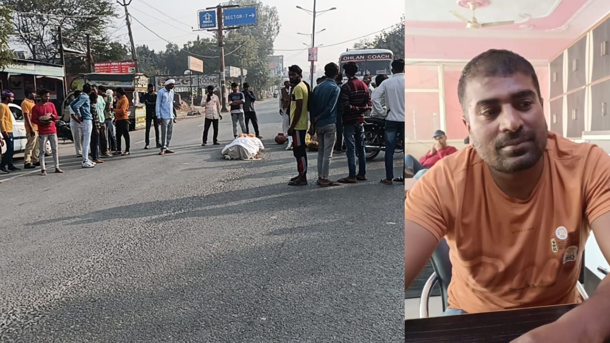Gohana jammed by keeping the dead body of the accused killed in an encounter in UP