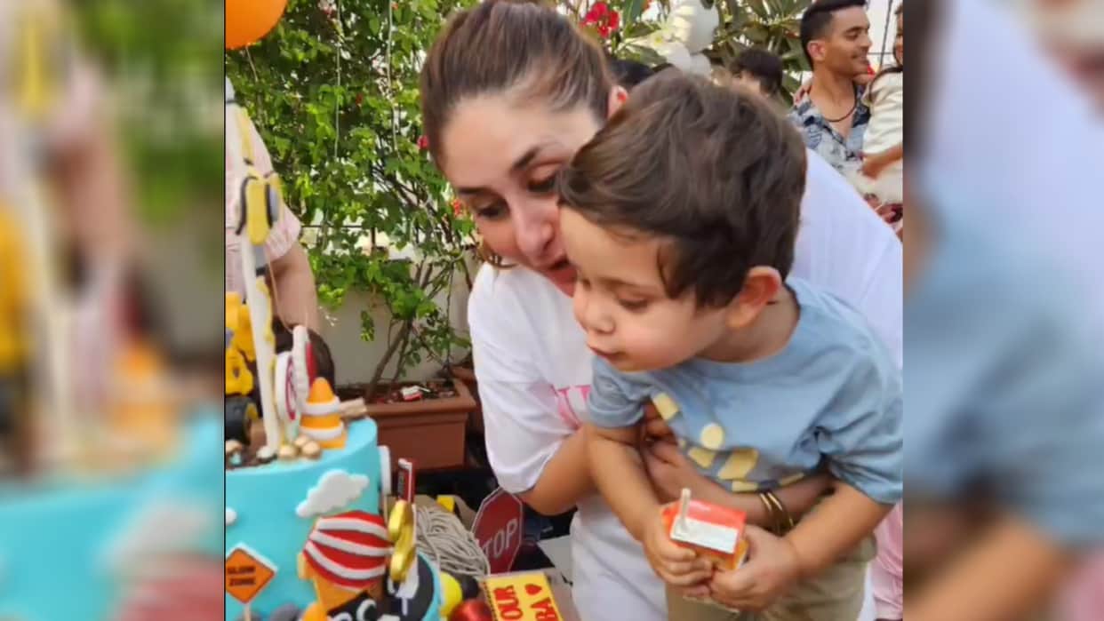 kareena kapoor saif ali khan celebrate son Jeh birthday with family and friends party photos goes viral