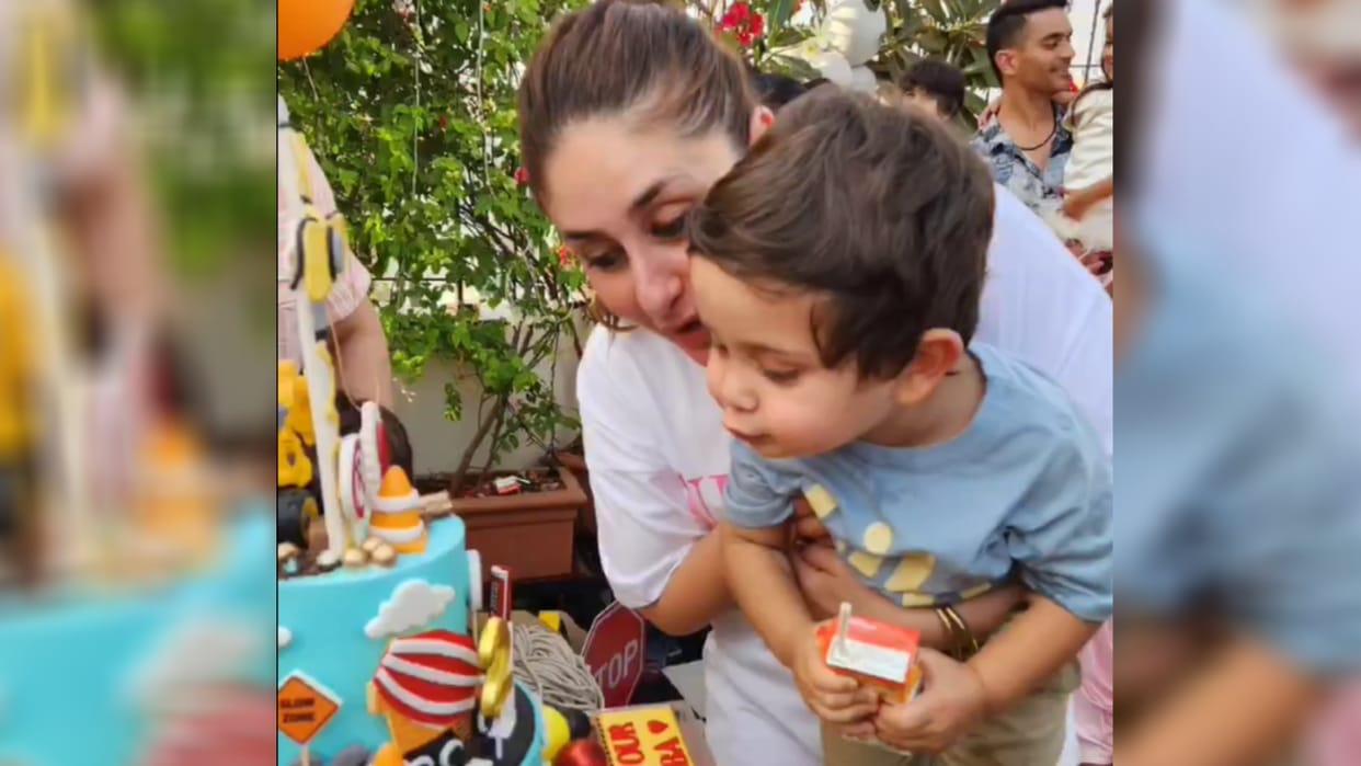 kareena kapoor saif ali khan celebrate son Jeh birthday with family and friends party photos goes viral